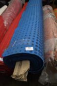 *~30m x 1.4m Roll of Blue Dot Design Fabric