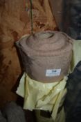 *~8m x 1.4m Roll of Taupe Jacquard Design Fabric