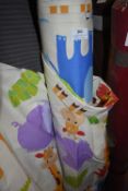 *~16m x 3m Roll of Floral Cotton Animal Print Fabric