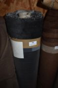 *~20m x 1.4m Roll of black striped Chenille Fabric