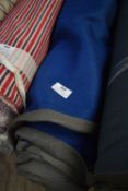 *~10m x 1.4m Roll of Medium Blue Foam Backed Fabric