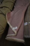 *~20m x 1.4m Roll of Dusky Pink & Ecru Fabric