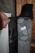 *~10m x 1.4m Roll of Upholstery Fabric in Silver & Charcoal Floral Design