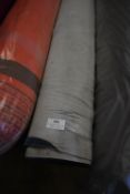 *~20m x 1.4m Roll of Blue Grey Brushed Velour Fabric