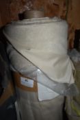*~20m x 1.4m Roll of Pale Cream Chenille Fabric