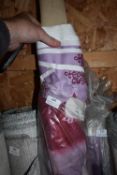 *~6m x 1.4m Roll of Upholstery Fabric in Pink, Purple, and Burgundy Design
