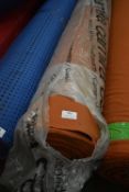 *~54m x 1.4m Roll of Burnt Orange Fabric