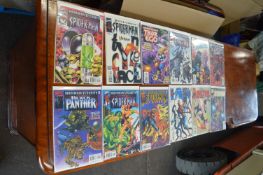 12 Marvel Comics Including Spiderman, Thor, Marvel Knights, Captain Marvel, Ironman, etc.