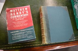 Two Hardback Books Including Mathew Henry’s Commentary on The Whole Bible in One Volume 1916, and
