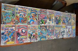 36 Marvel Comics Including Captain American, and Iron Man