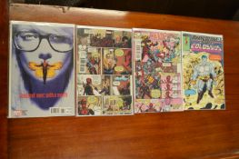 4 Marvel Comics Including Three Deadpool, and One Colossus