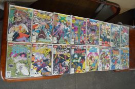 Assortment of 16 Marvel Comics Annuals Including Fantastic Four, Punisher, Daredevil, Spiderman,
