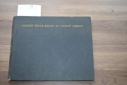 Saddler’s Well Ballet at Covent Garden by Merlyn Severn, Published by The Bodley Head 1947 First