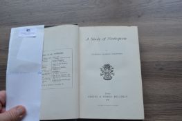 A Study of Shakespeare by Swinburne First Edition, Published by Chatto & Winduss 1880
