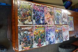 Eleven DC Comics Including Justice League, Justice League Dark, and Trinty of Sin