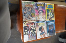 Six DC Comics Including Phantom Stranger, Wonder Woman, Harley Quinn, Jonah Hex, and War of the