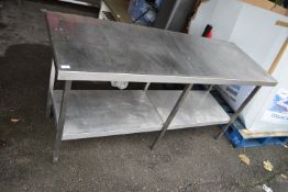 Stainless Steel Preparation Table with Undershelf 180x65cm x 90cm tall