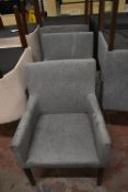 Four Light Grey Upholstered Chairs