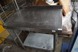 Vogue Stainless Steel Preparation Table with Undershelf 90x60cm x 90cm tall
