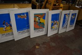 Six LNER Framed Posters