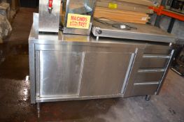 Stainless Steel Prep Storage Cabinet