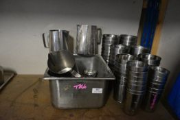 *Mixed Lot Including Bain Marie Insert, Cutlery, and Chip Pots, etc.