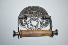 *Reproduction Cast Iron Chrome Fixture Toilet Roll