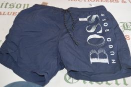 Hugo Boss Blue Swim Shorts Size: S