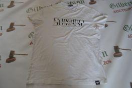 Emporio Armani White T-Shirt Size: L (pre-worn)