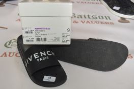 Givenchy Black Rubber Slider
