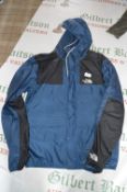 North Face Blue & Black Waterproof Jacket