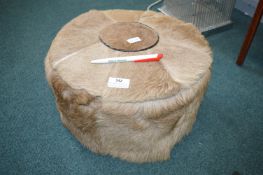 Fur Pouffe