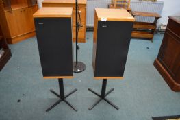 Pair of BMW DM4 Audio Speakers on Stands