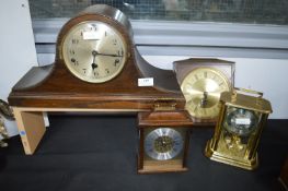 Two Modern Decorative Clocks, Four Assorted Mantel, Carriage and Other Clocks
