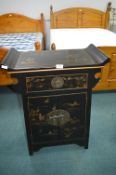 Chinese Black Painted Cabinet