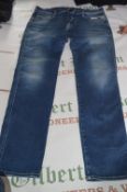 Replay Blue Denim Jeans Size: 32