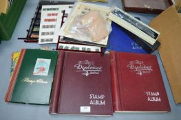 Assorted Vintage Stamp Albums and Loose Stamps