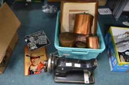 Jones Sewing Machines, Prints, and Storage Caniste