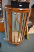1950's Semicircular Mirror Backed China Cabinet (A
