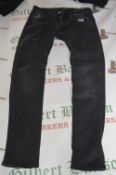 Replay Ambass Grey Denim Jeans Size: 32