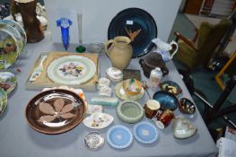 Jasperware, Old Folley Cake Plate, Glassware, etc.