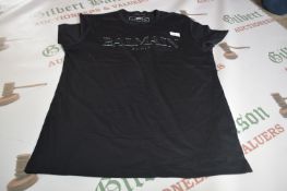 Balmain Black T-Shirt Size: M