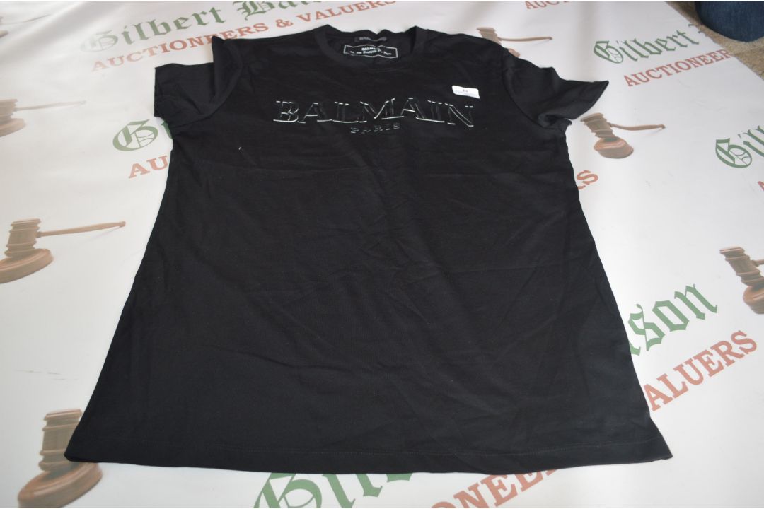 Balmain Black T-Shirt Size: M