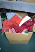 Large Box of Christmas Tablecloths