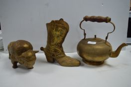 Three Brass Ornaments