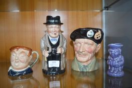 Toby and Character Jugs Including Royal Doulton, a