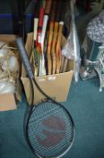 Vintage & Modern Tennis Rackets
