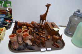 Small Ethnic Wooden Carvings, etc.