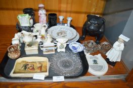 Vintage Ornaments Including Crested Ware