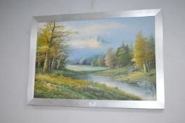 Oil on Canvas Mountainscape